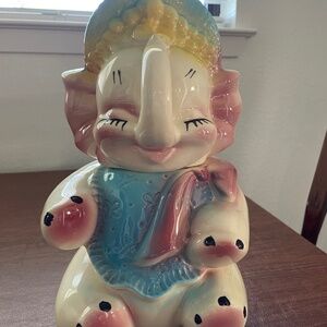 Cookie Jar, Ceramic, Elephant